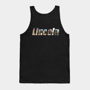 Lincoln City Castle Square Text Tank Top